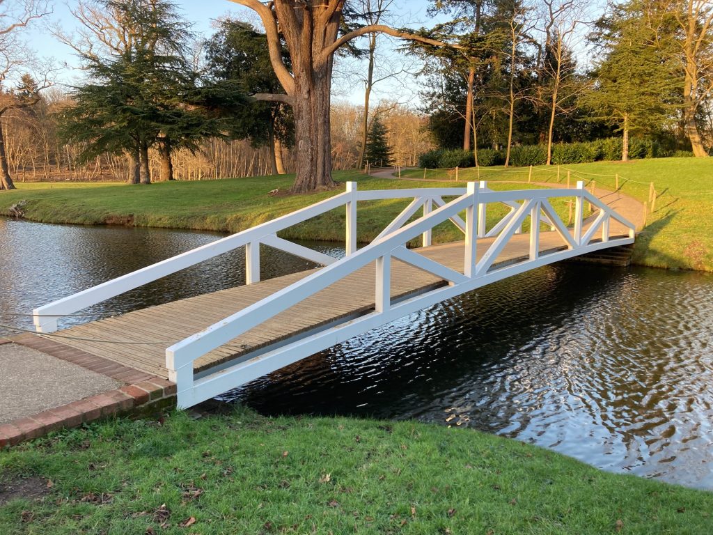 The Wollett Bridge in Georgian Listed landscape